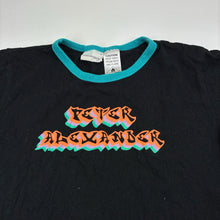 Load image into Gallery viewer, Boys Peter Alexander, black cotton pyjama tee / top, GUC, size 8,  