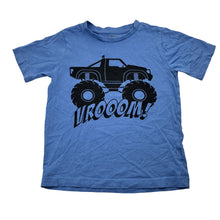Load image into Gallery viewer, Boys KID, blue cotton tee / top, monster truck, GUC, size 5,  