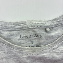 Load image into Gallery viewer, Girls Favourites, grey marle long sleeve tee / top, GUC, size 3,  