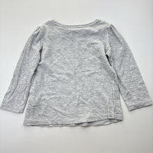Load image into Gallery viewer, Girls Favourites, grey marle long sleeve tee / top, GUC, size 3,  