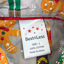 Load image into Gallery viewer, Boys B&amp;L, cotton Christmas short sleeve shirt, GUC, size 2,  