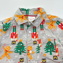 Load image into Gallery viewer, Boys B&amp;L, cotton Christmas short sleeve shirt, GUC, size 2,  