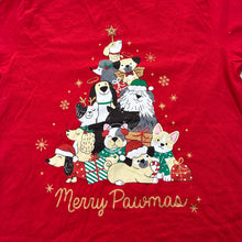Load image into Gallery viewer, Girls Anko, cotton Christmas tee / top, dogs, EUC, size 12,  