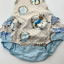 Load image into Gallery viewer, Girls Peter Rabbit, ruffle romper, EUC, size 2,  