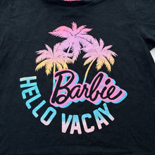 Load image into Gallery viewer, Girls Barbie, black cotton tee / top, EUC, size 8,  