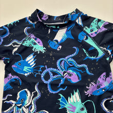 Load image into Gallery viewer, Unisex Wave Zone, short sleeve rashie / swim top, EUC, size 4,  