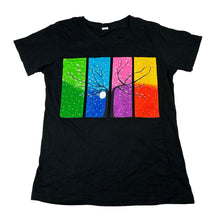 Load image into Gallery viewer, Girls black, cotton tee / top, EUC, size 10-12,  