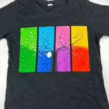 Load image into Gallery viewer, Girls black, cotton tee / top, EUC, size 10-12,  