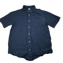 Load image into Gallery viewer, Boys Anko, navy cotton short sleeve shirt, EUC, size 12,  