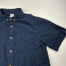 Load image into Gallery viewer, Boys Anko, navy cotton short sleeve shirt, EUC, size 12,  