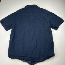Load image into Gallery viewer, Boys Anko, navy cotton short sleeve shirt, EUC, size 12,  