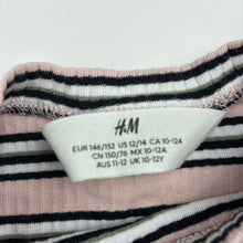 Load image into Gallery viewer, Girls H&amp;M, ribbed stretchy tee / top, EUC, size 11-12,  