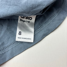 Load image into Gallery viewer, Boys Anko, blue cotton tee / top, GUC, size 8,  