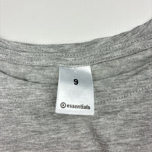 Load image into Gallery viewer, Girls Target, soft feel grey marle tee / top, EUC, size 9,  