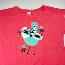 Load image into Gallery viewer, Girls Target, pink cotton tee / top, bird, EUC, size 10,  