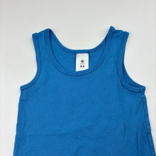 Load image into Gallery viewer, Unisex Target, blue cotton singlet top, GUC, size 2-3,  