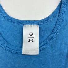 Load image into Gallery viewer, Unisex Target, blue cotton singlet top, GUC, size 2-3,  