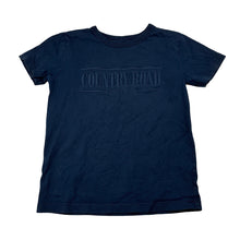 Load image into Gallery viewer, Unisex Country Road, navy cotton embroidered heritage tee / top, GUC, size 4,  