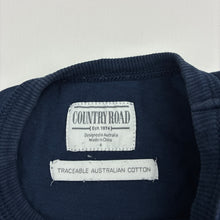 Load image into Gallery viewer, Unisex Country Road, navy cotton embroidered heritage tee / top, GUC, size 4,  