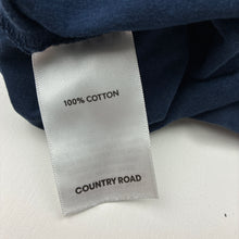 Load image into Gallery viewer, Unisex Country Road, navy cotton embroidered heritage tee / top, GUC, size 4,  