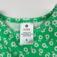 Load image into Gallery viewer, Girls Target, stretchy ribbed floral tee / top, EUC, size 3,  