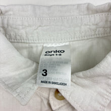 Load image into Gallery viewer, Boys Anko, linen / cotton long sleeve shirt, GUC, size 3,  