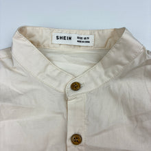 Load image into Gallery viewer, Boys SHEIN, cotton long sleeve collarless shirt, EUC, size 7,  