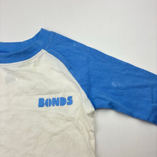 Load image into Gallery viewer, Unisex Bonds, cotton long sleeve tee / top, discolouration left sleeve/shoulder, FUC, size 2,  