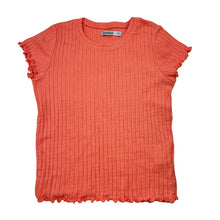 Load image into Gallery viewer, Girls GHANDA, ribbed knit short sleeve top, small mark, FUC, size 10-11,  
