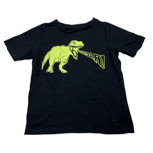 Load image into Gallery viewer, Boys KID, black cotton tee / top, dinosaur, EUC, size 5,  