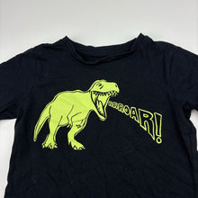 Load image into Gallery viewer, Boys KID, black cotton tee / top, dinosaur, EUC, size 5,  