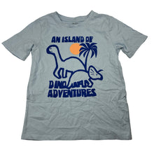 Load image into Gallery viewer, Boys KID, blue cotton tee / top, dinosaurs, EUC, size 6,  