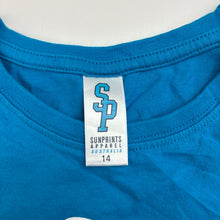 Load image into Gallery viewer, Unisex SUNPRINCE APPAREL, blue cotton tee / top, EUC, size 14,  
