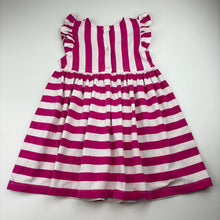 Load image into Gallery viewer, Girls Ollie's Place, stretchy striped dress, GUC, size 2, L: 50cm