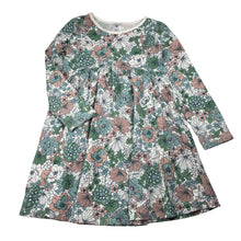 Load image into Gallery viewer, Girls Target, floral cotton long sleeve dress, GUC, size 5, L: 57cm