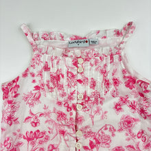 Load image into Gallery viewer, Girls Ladybird, lined floral cotton dress, GUC, size 2, L: 50cm