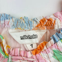 Load image into Gallery viewer, Girls Milkshake, cotton lined floral lightweight dress, EUC, size 7, L: 69cm