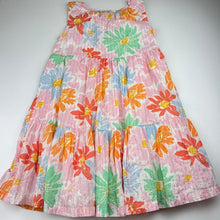 Load image into Gallery viewer, Girls Milkshake, cotton lined floral lightweight dress, EUC, size 7, L: 69cm