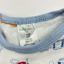 Load image into Gallery viewer, Unisex Baby Patch, cotton romper, gnomes, FUC, size 0000,  