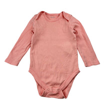Load image into Gallery viewer, Girls Higgledee, pink organic cotton bodysuit / romper, GUC, size 1,  