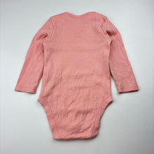 Load image into Gallery viewer, Girls Higgledee, pink organic cotton bodysuit / romper, GUC, size 1,  
