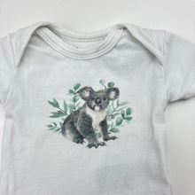 Load image into Gallery viewer, Unisex Bilbi, stretchy bodysuit / romper, koala, GUC, size 0000,  