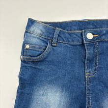 Load image into Gallery viewer, Girls Target, stretch denim jean shorts, adjustable, EUC, size 7,  