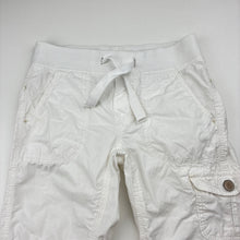 Load image into Gallery viewer, Girls H&amp;M, lightweight cotton cropped pants, W: 28.5cm across, Inside leg: 25.5cm, FUC, size 6,  