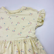 Load image into Gallery viewer, Girls Anko, lemon floral cotton dress, FUC, size 2, L: 47cm