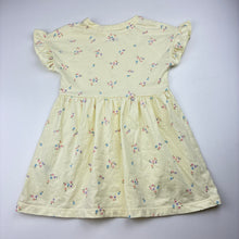 Load image into Gallery viewer, Girls Anko, lemon floral cotton dress, FUC, size 2, L: 47cm