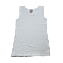 Load image into Gallery viewer, Girls Mango, white stretchy singlet top, EUC, size 12,  