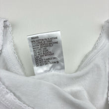 Load image into Gallery viewer, Girls Mango, white stretchy singlet top, EUC, size 12,  