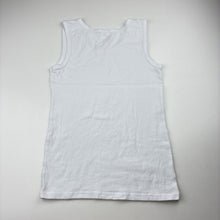 Load image into Gallery viewer, Girls Mango, white stretchy singlet top, EUC, size 12,  