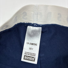 Load image into Gallery viewer, Unisex Bonds, navy stretchy leggings / bottoms, GUC, size 2,  
